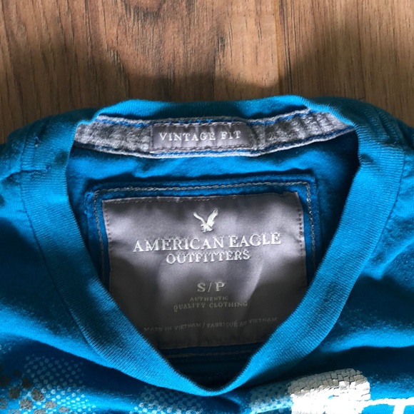 Blue American Eagle Outfitters SS T-Shirt - Picture 5 of 6